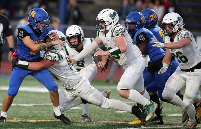 The Bremerton Knights best the Port Angeles Roughriders 49-7 at Bremerton Memorial Stadium on Friday, Oct. 6, 2023.