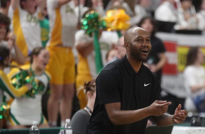 Lynden beats Bremerton 53-52 in the 2A boys basketball state semifinals in Yakima on Friday, March 1, 2024.