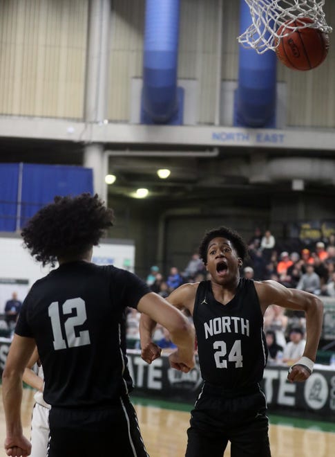 Grandview beats North Kitsap 71-64 in the 2A boys basketball state semifinals in Yakima on Friday, March 1, 2024.