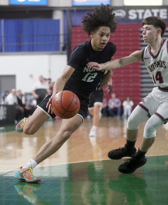 Grandview beats North Kitsap 71-64 in the 2A boys basketball state semifinals in Yakima on Friday, March 1, 2024.