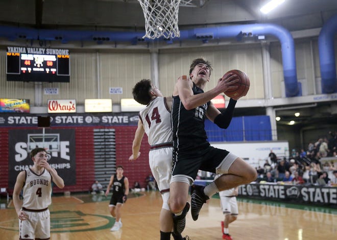 Grandview beats North Kitsap 71-64 in the 2A boys basketball state semifinals in Yakima on Friday, March 1, 2024.