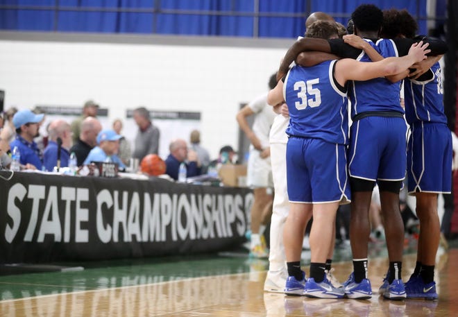 North Kitsap gets a 71-48 win over Bremerton during their Class 2A state championship game at the Yakima SunDome on Saturday, March 2, 2024. North Kitsap took home the third place trophy while Bremerton brought home fifth place.