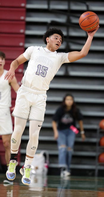 North Kitsap gets a 71-48 win over Bremerton during their Class 2A state championship game at the Yakima SunDome on Saturday, March 2, 2024. North Kitsap took home the third place trophy while Bremerton brought home fifth place.