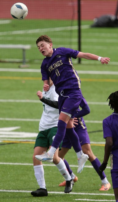 North Kitsap boys soccer opens their season with a 2-1 win over Skyline in Poulsbo on Saturday, March 9, 2024.