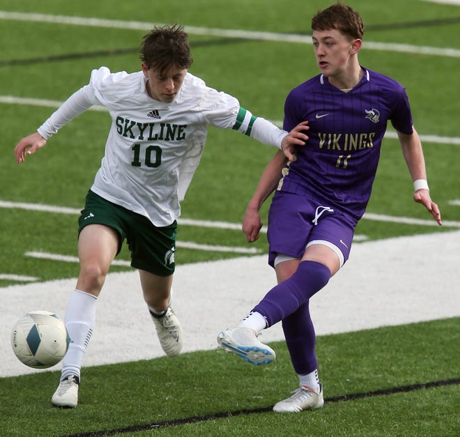 North Kitsap boys soccer opens their season with a 2-1 win over Skyline in Poulsbo on Saturday, March 9, 2024.