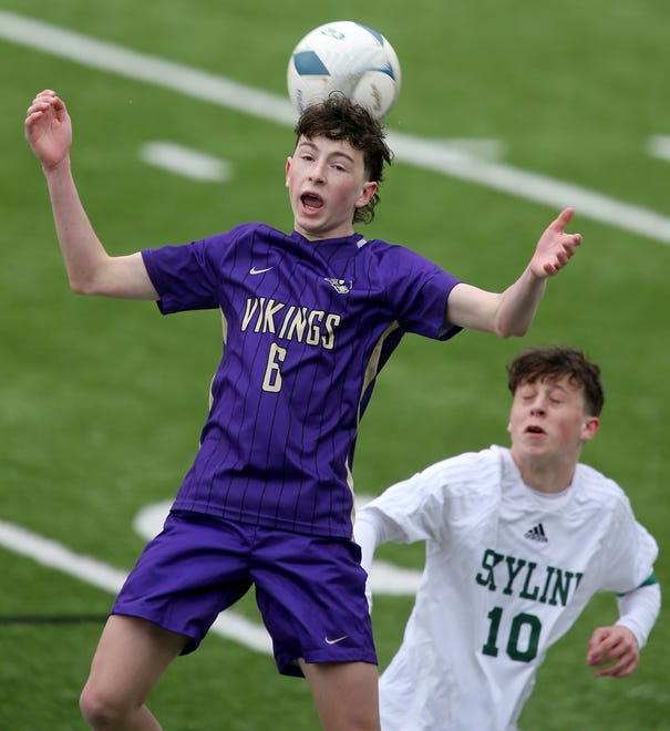 North Kitsap boys soccer opens their season with a 2-1 win over Skyline in Poulsbo on Saturday, March 9, 2024.