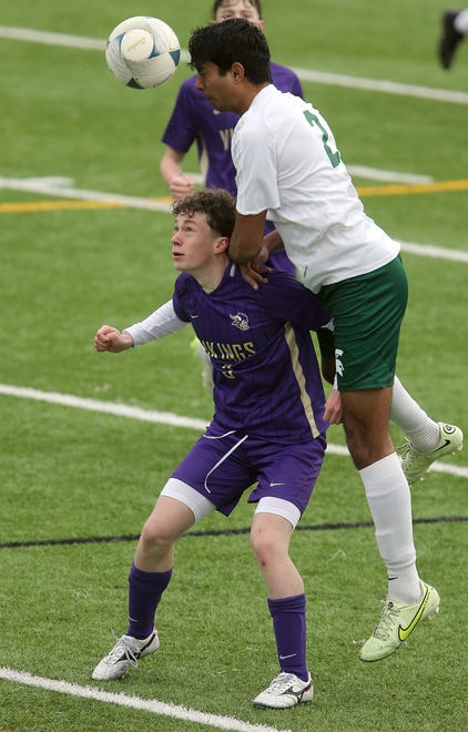 North Kitsap boys soccer opens their season with a 2-1 win over Skyline in Poulsbo on Saturday, March 9, 2024.