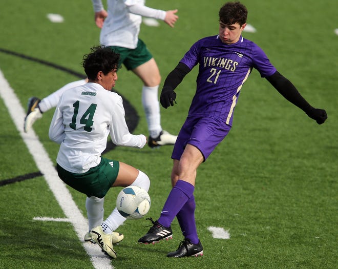 North Kitsap boys soccer opens their season with a 2-1 win over Skyline in Poulsbo on Saturday, March 9, 2024.