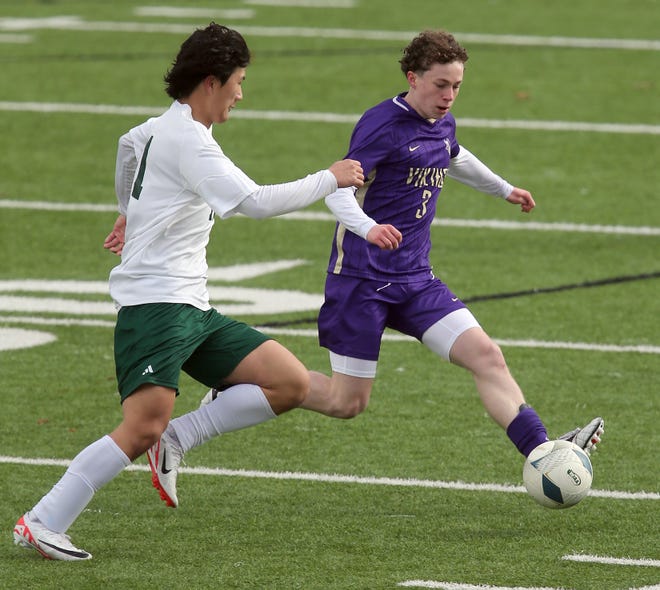 North Kitsap boys soccer opens their season with a 2-1 win over Skyline in Poulsbo on Saturday, March 9, 2024.