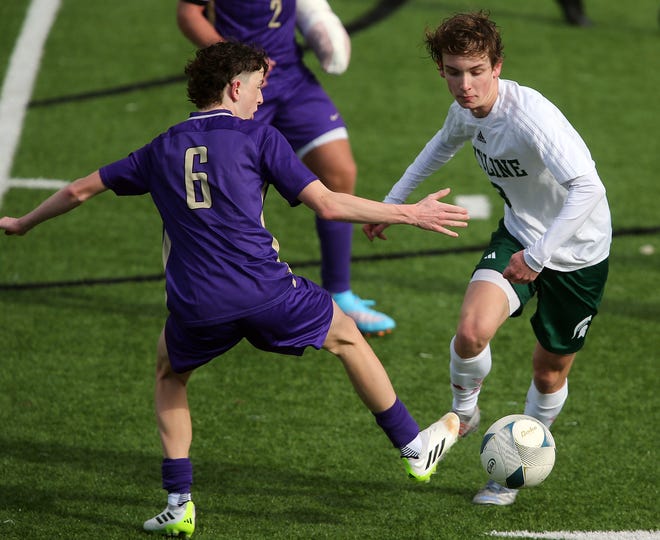 North Kitsap boys soccer opens their season with a 2-1 win over Skyline in Poulsbo on Saturday, March 9, 2024.