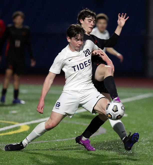 Central Kitsap boys soccer with a 2-1 win over Gig Harbor in Silverdale on Thursday, March 21, 2024.