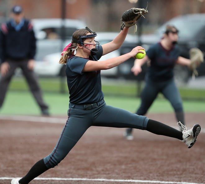 Kingston softball with a 13-8 win over Central Kitsap in Silverdale on Friday, March 22, 2024.