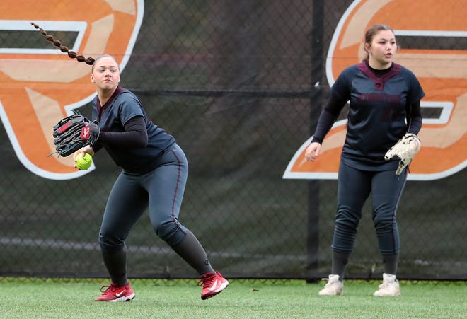 Kingston softball with a 13-8 win over Central Kitsap in Silverdale on Friday, March 22, 2024.