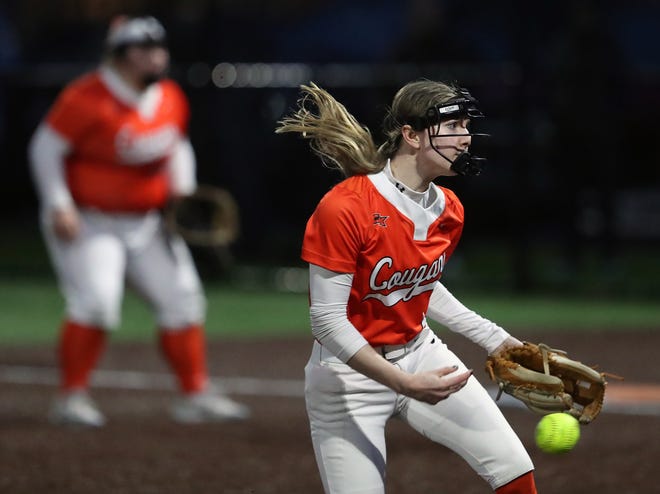 Kingston softball with a 13-8 win over Central Kitsap in Silverdale on Friday, March 22, 2024.