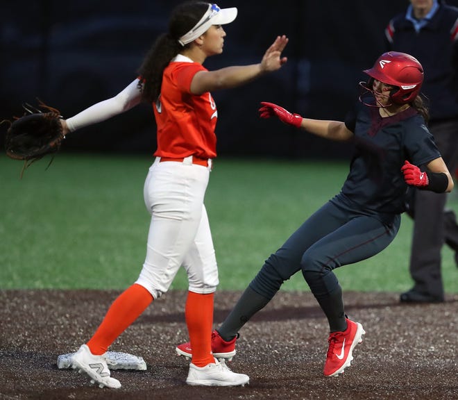 Kingston softball with a 13-8 win over Central Kitsap in Silverdale on Friday, March 22, 2024.